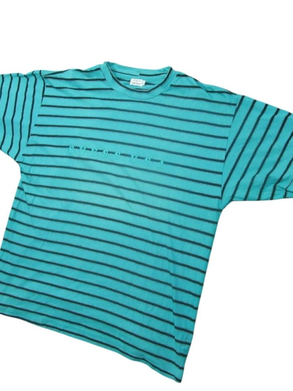 Vintage Guess By Georges Marciano Shirt Striped Mens L Made in USA
